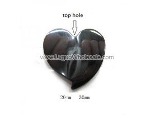 Hematite Heart Pendant ,Assorted Size